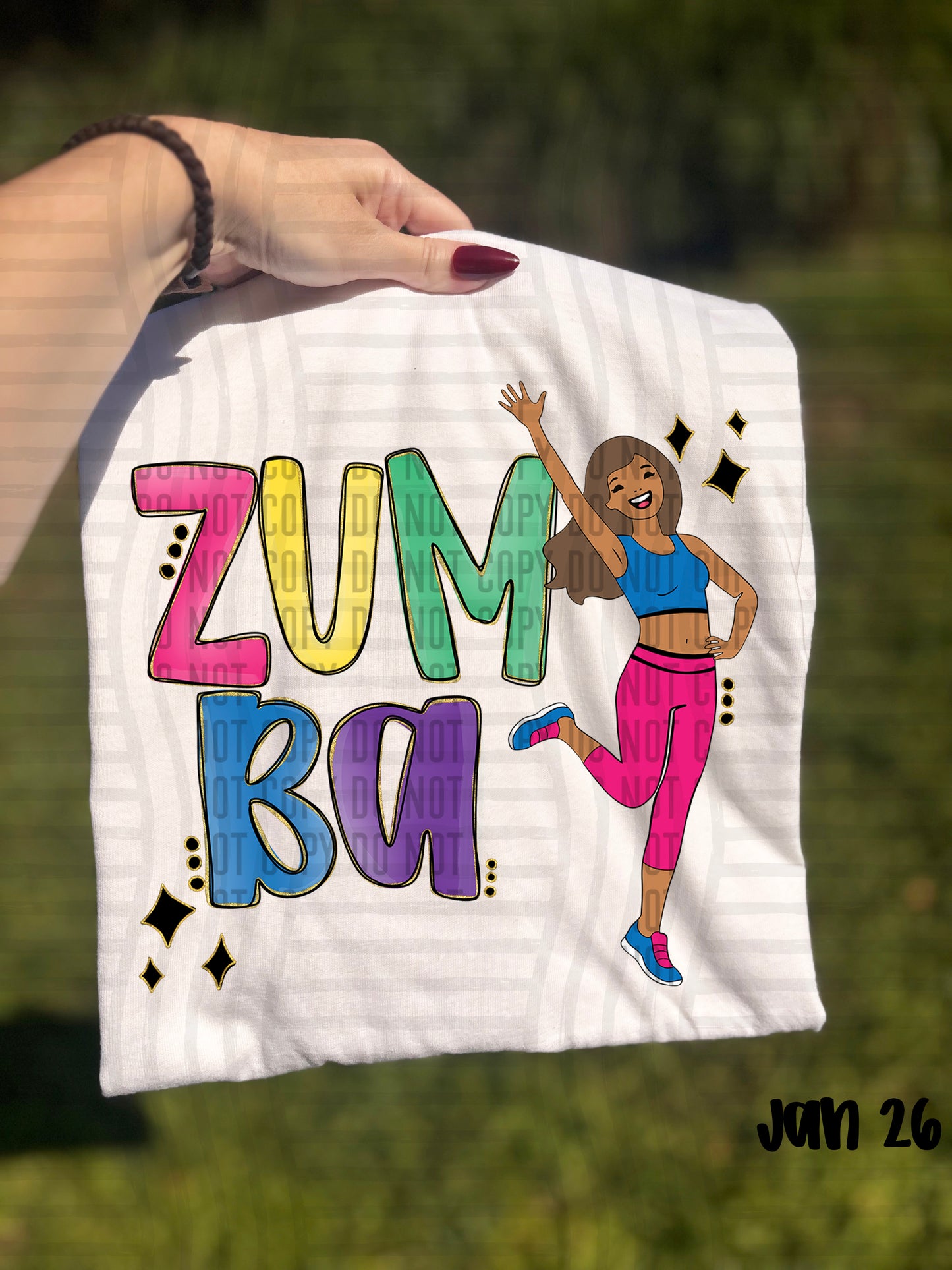 ZUMBA- choose skin/hair Color Dropdown Digital Download 300DPI PNG FILE
