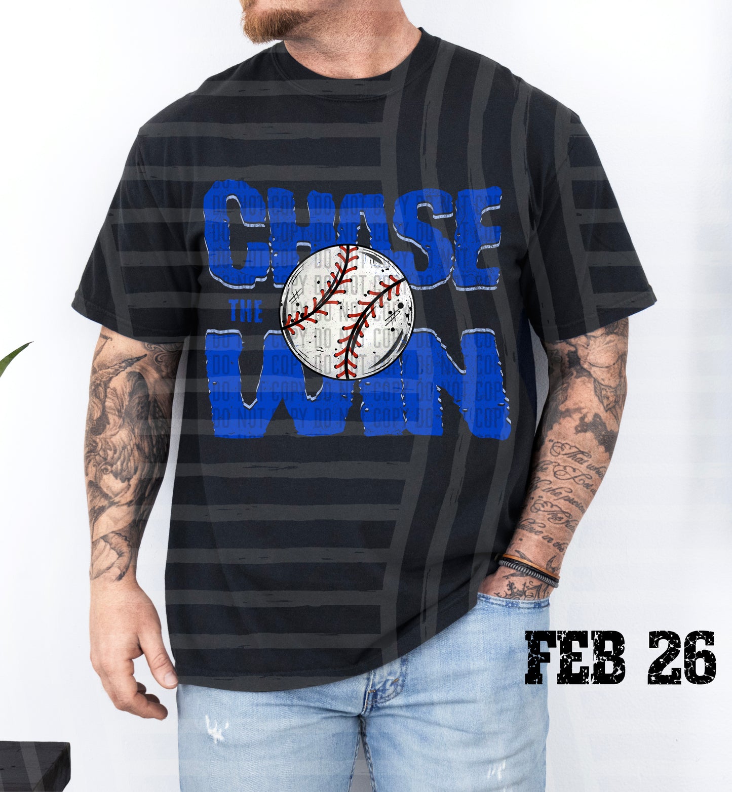 Chase the Win BASEBALL - Color Dropdown Digital Download 300DPI PNG FILE