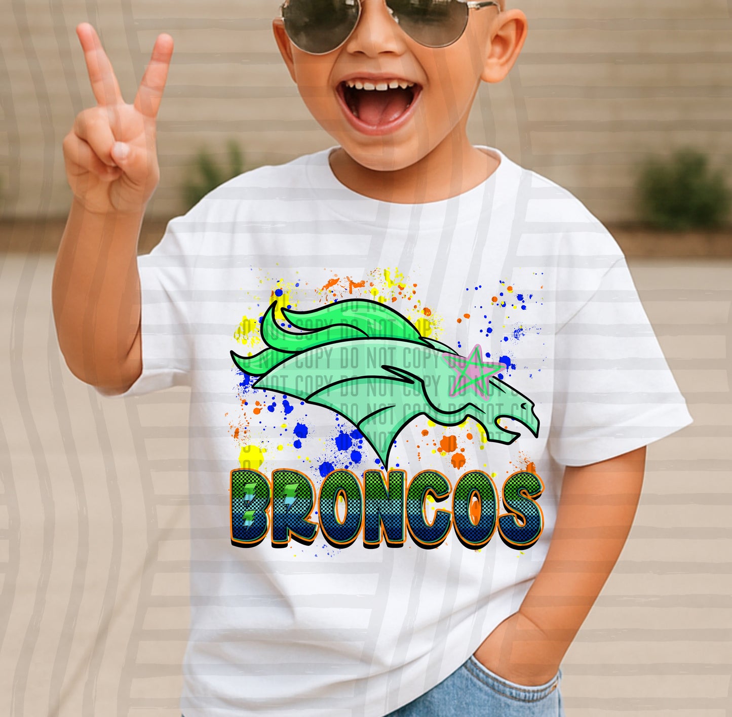Paint Splatter STARRY EYED mascots blue/green/orange -  Digital Download 300DPI PNG FILE