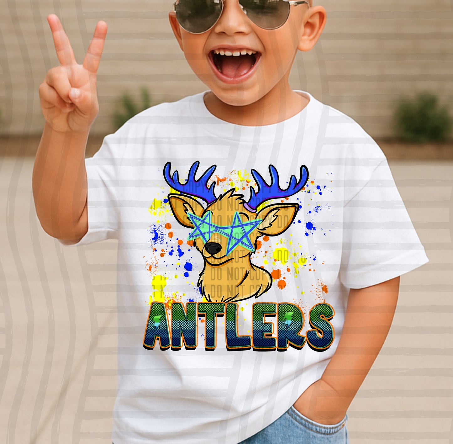 Paint Splatter STARRY EYED mascots blue/green/orange -  Digital Download 300DPI PNG FILE