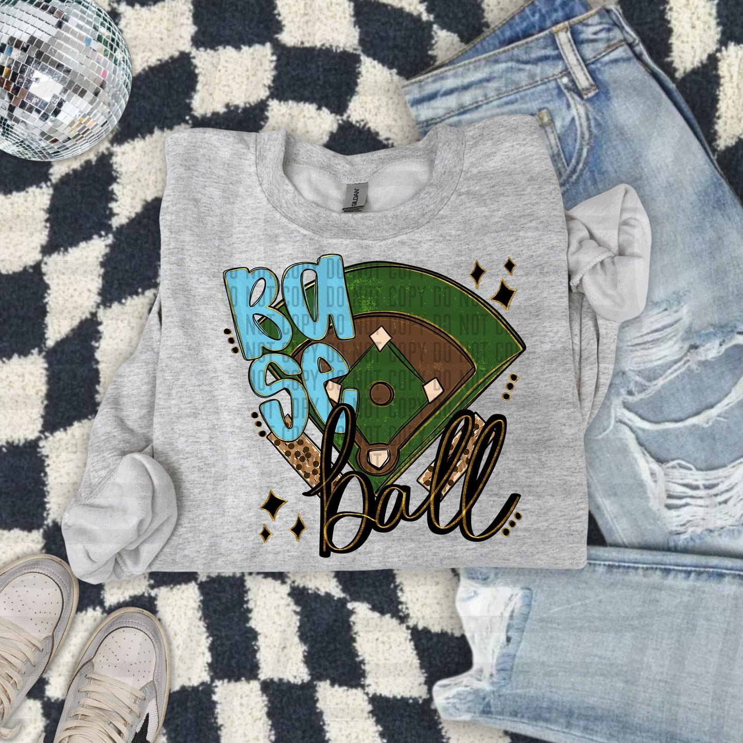 Baseball Field -Color Dropdown Digital Download 300DPI PNG FILE