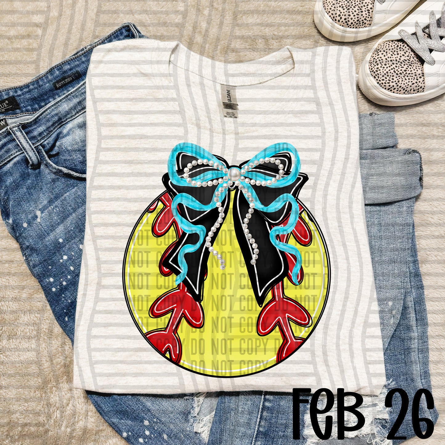 Softball Bows with Pearls  - Color Dropdown Digital Download 300DPI PNG FILE