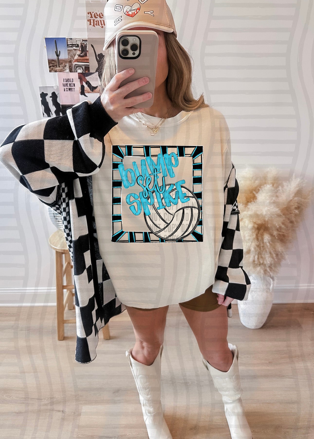 Bump, Set, Spike - Volleyball - Color Dropdown Digital Download 300DPI PNG FILE