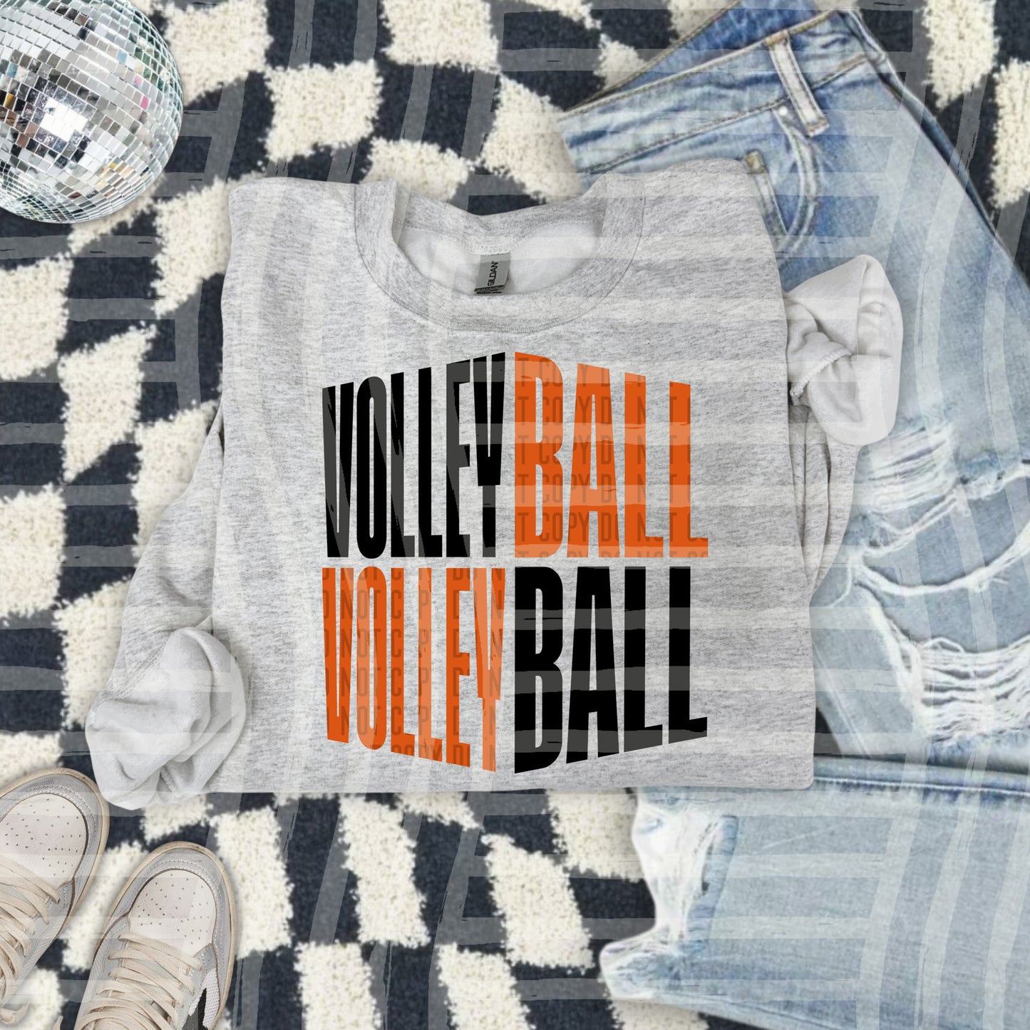 Volleyball word art - Color Dropdown Digital Download 300DPI PNG FILE
