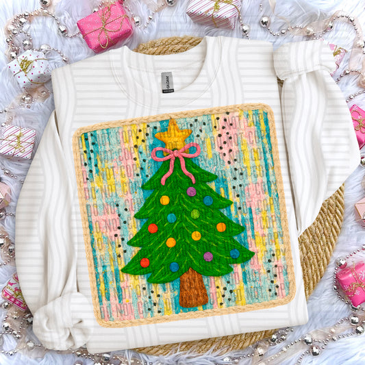 YARN CHRISTMAS CHRISTMAS TREE - 300DPI PNG FILE