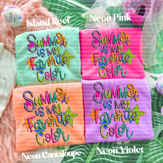 Summer is my favorite color -  Digital Download 300DPI PNG FILE