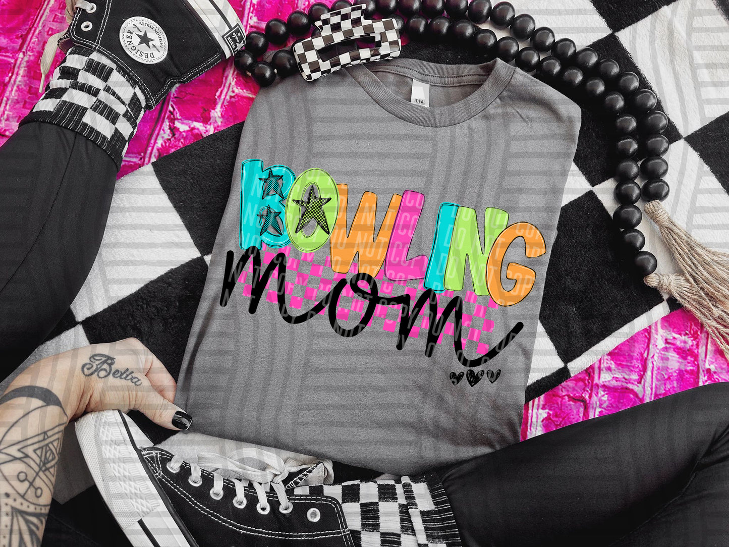 Checkmate Starburst Sports mom - DROPDOWN - 300 DPI digital download