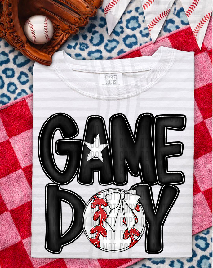 SOFTBALL - GAME DAY - Color Dropdown Digital Download 300DPI PNG FILE