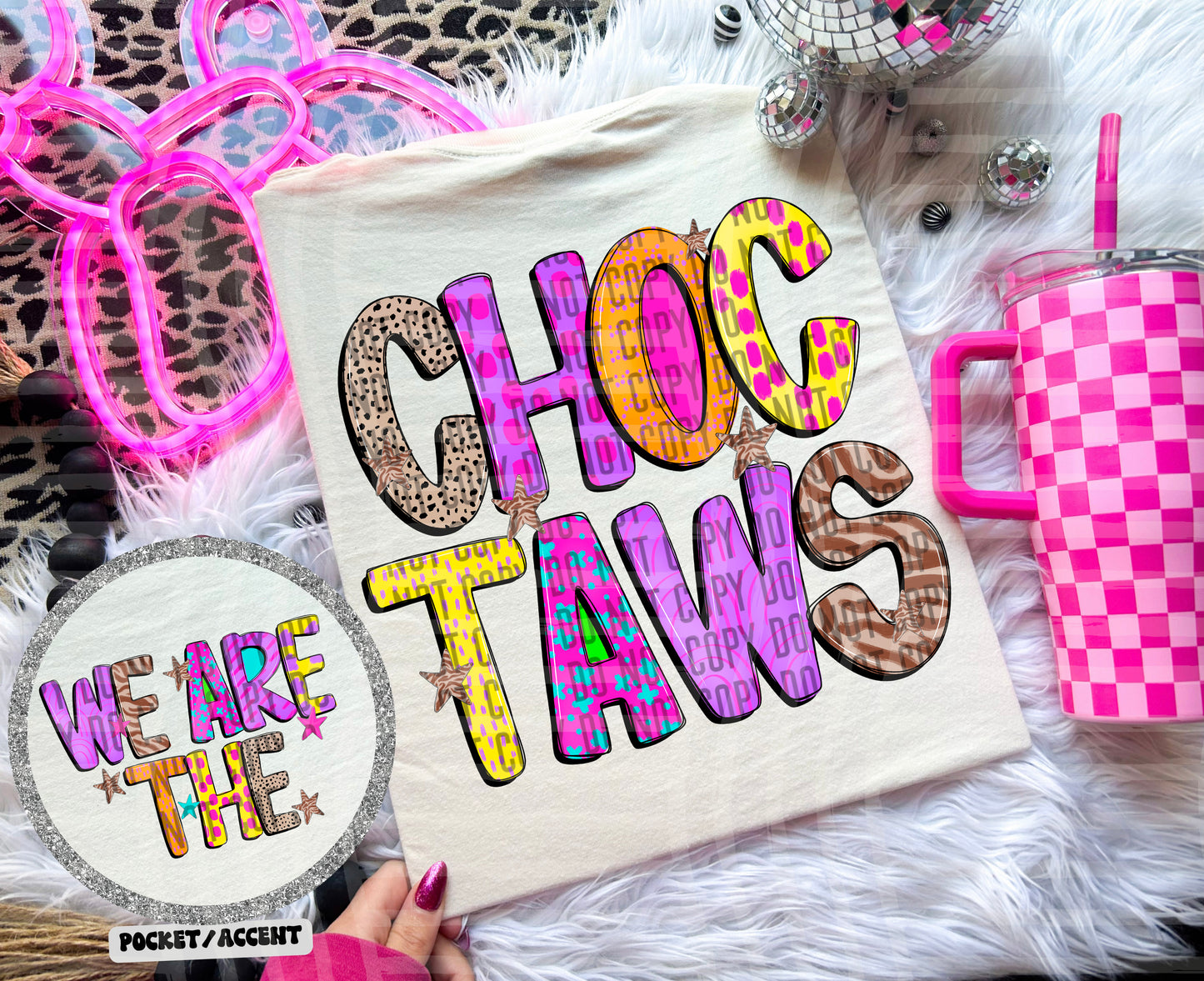 Funky Mix Up - Optional POCKET - Custom + Dropdown  - 300 dpi Digital Download