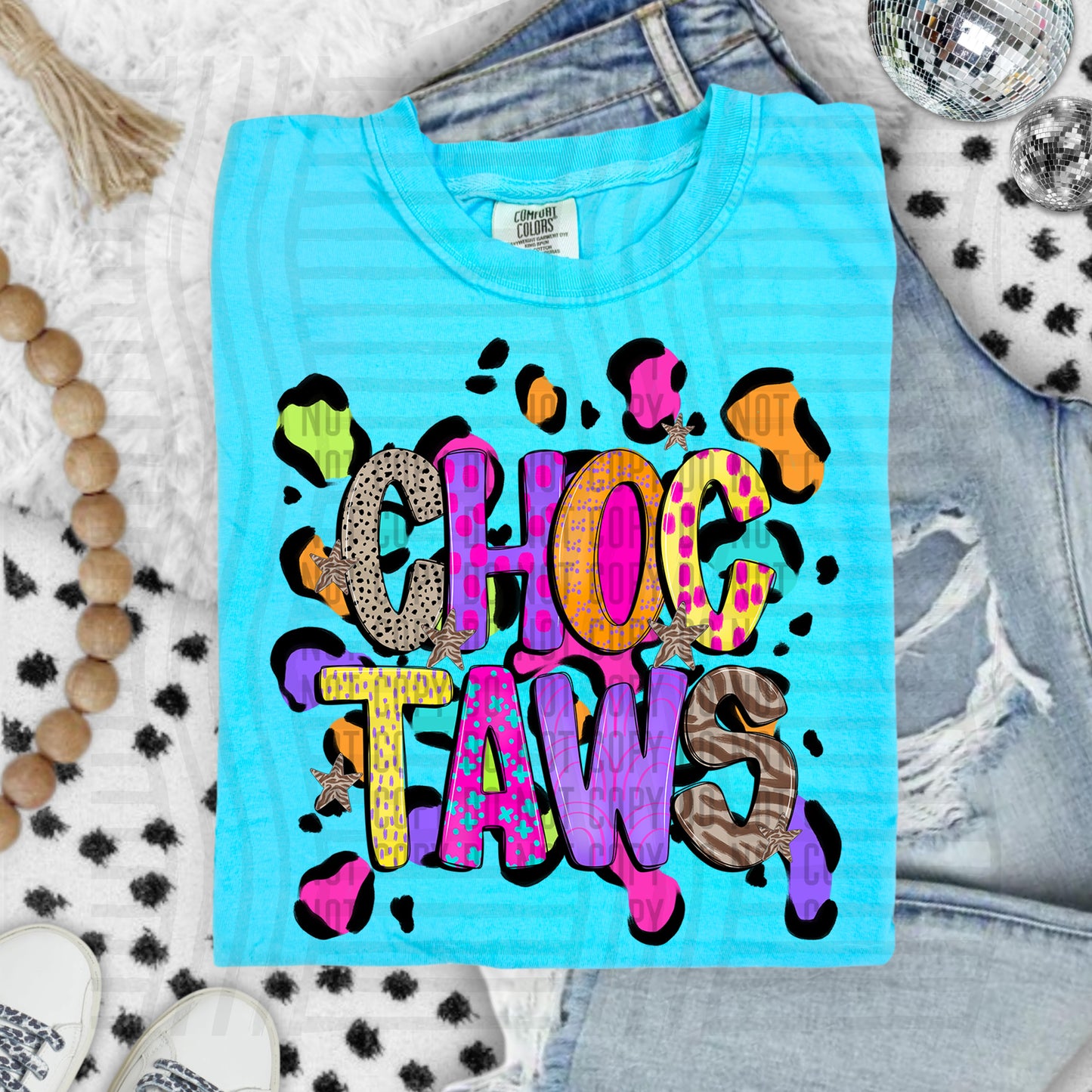 Funky Mix-Up Leopard Spot Mascots - Custom + Dropdown - 300 dpi Digital Download