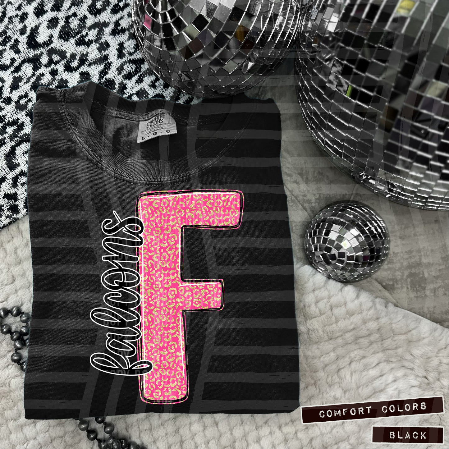 Pink Leopard Single Letter - Dropdown + CUSTOM- Digital Download 300DPI PNG FILE