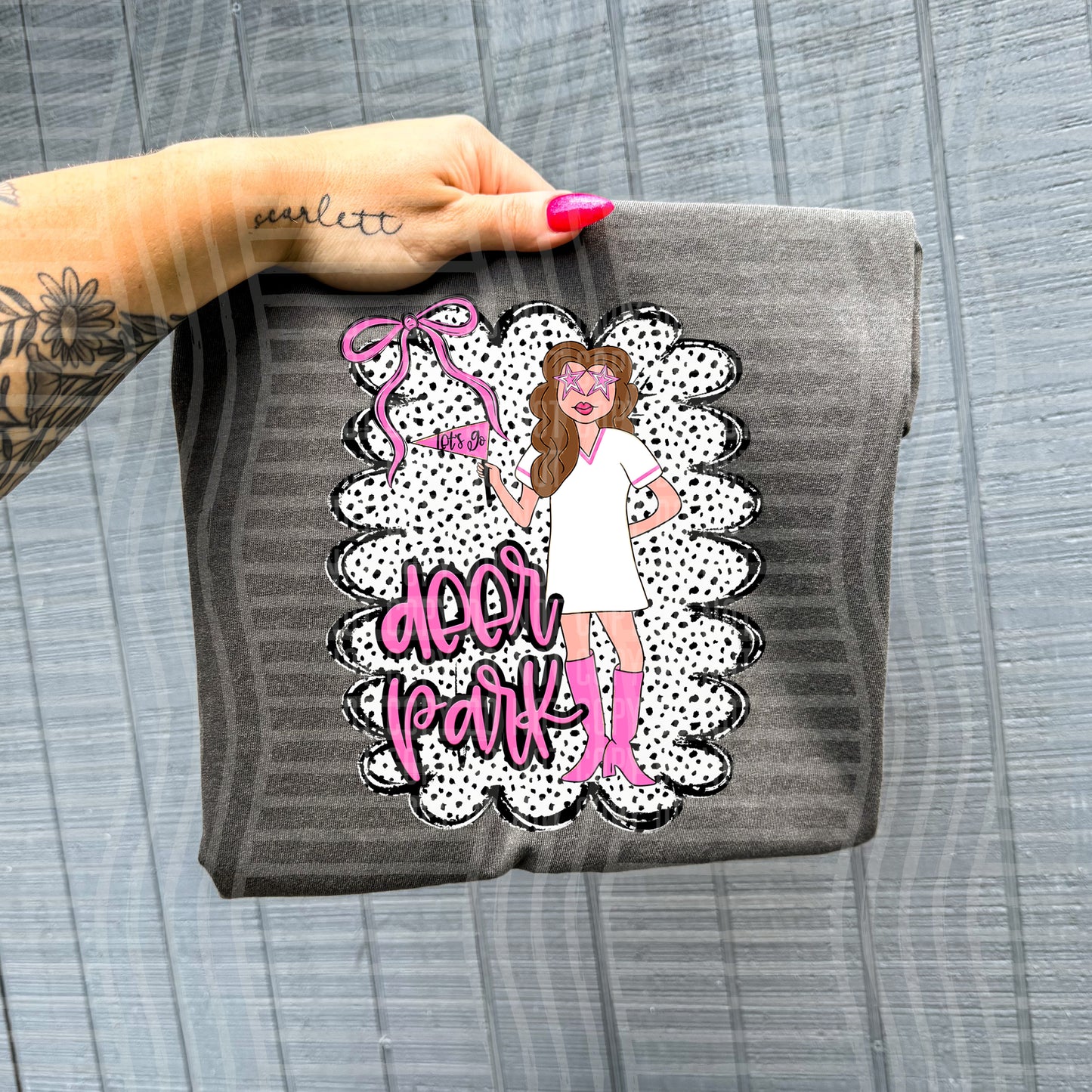 Pink Preppy Gals BRUNETTE +CUSTOM - Dropdown - Digital Download 300DPI PNG FILE