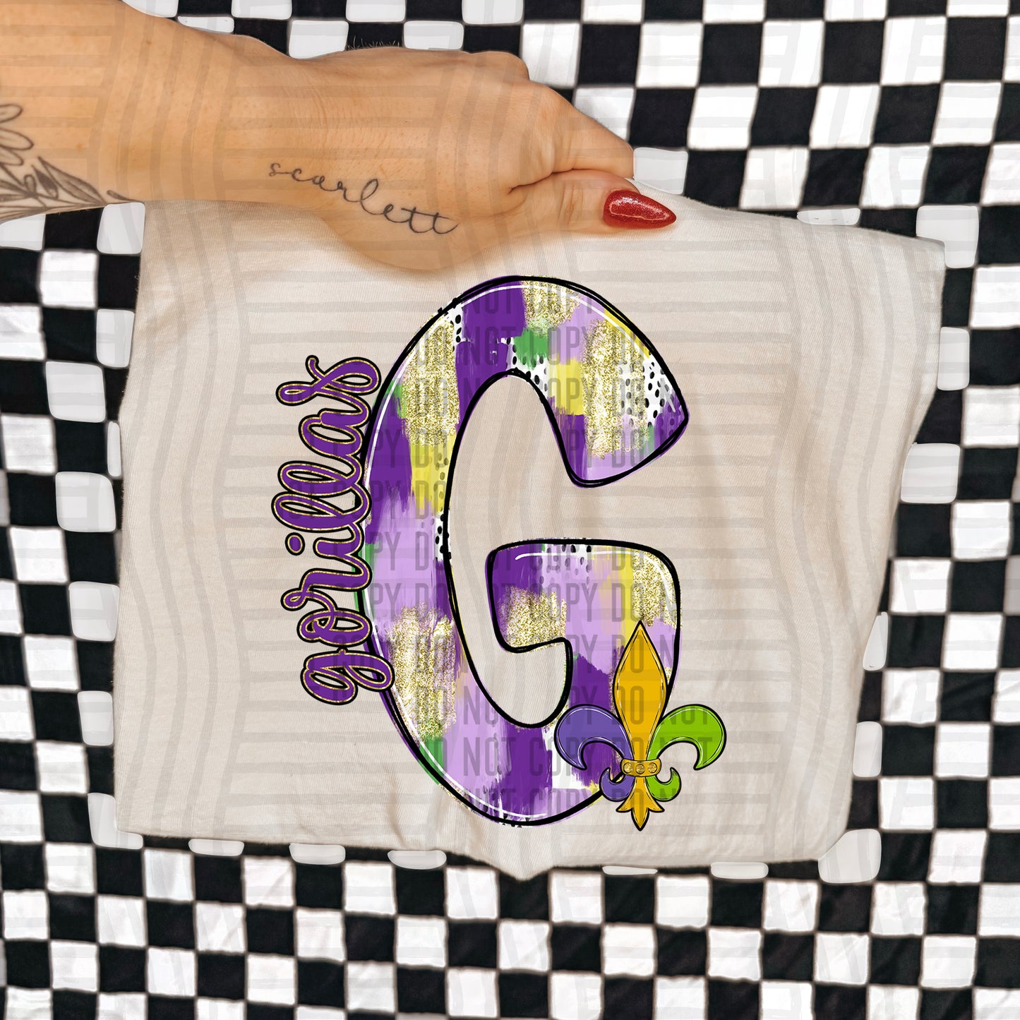 Mardi Mascots Custom + Dropdown  - 300 dpi Digital Download