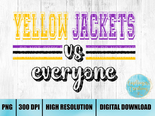 Yellow Jackets - Digital download 300DPI PNG FILE