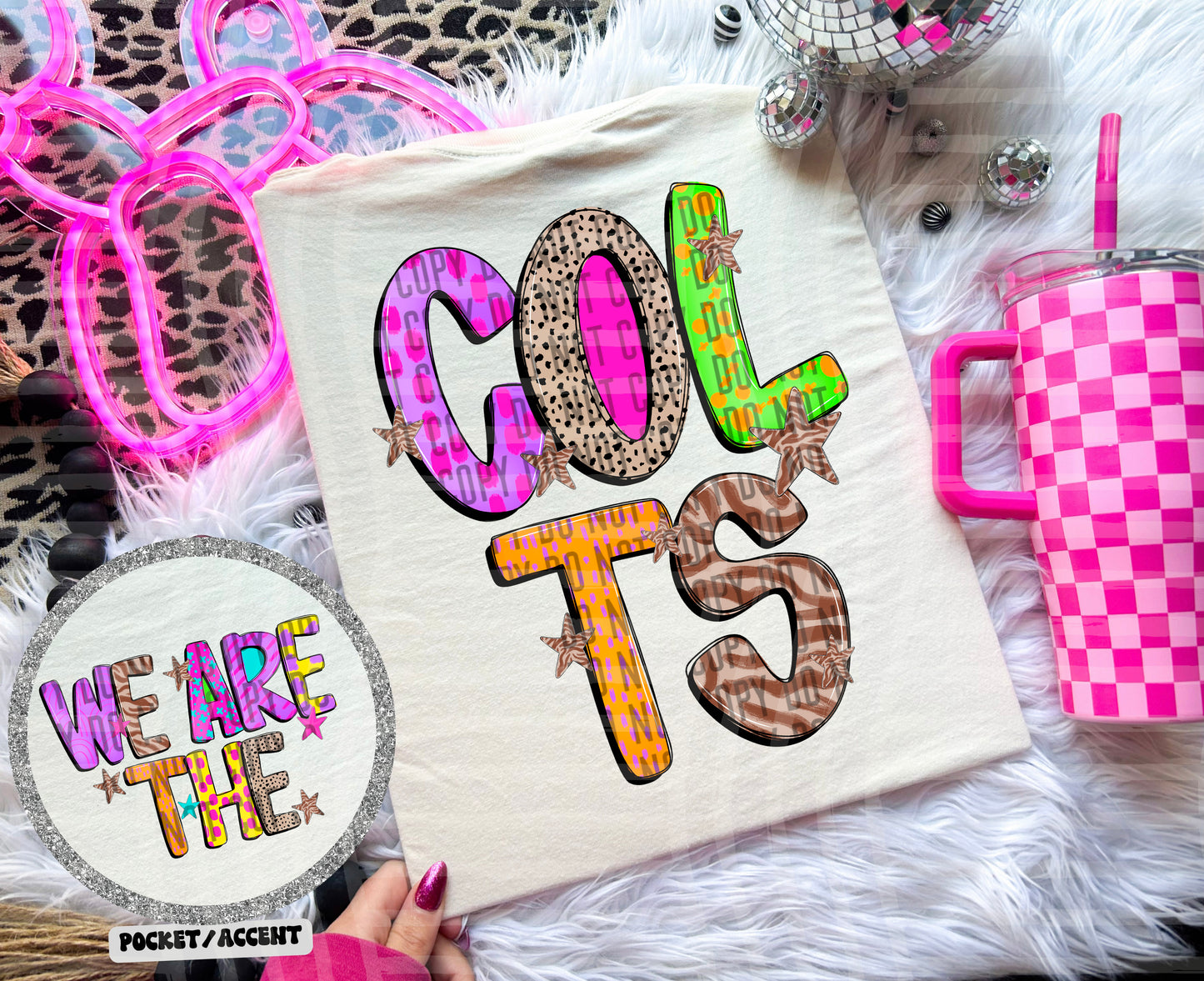 Funky Mix Up - Optional POCKET - Custom + Dropdown  - 300 dpi Digital Download