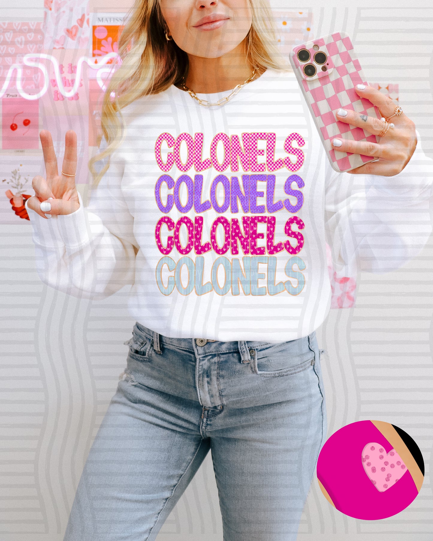 Sugar Cookie Stacked - Custom + Dropdown - 300 dpi Digital Download