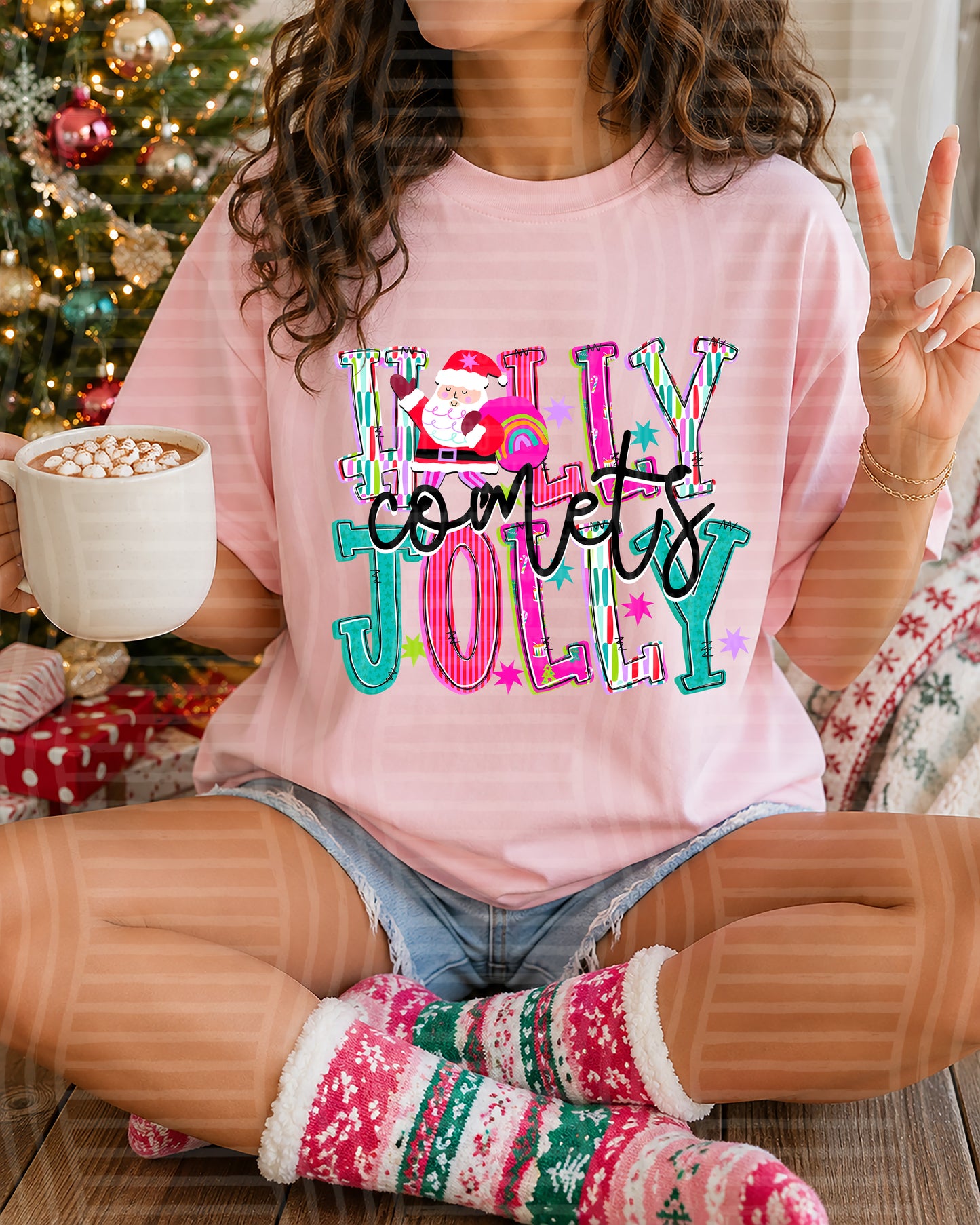 Holly Jolly (Santa) 2608-0029 - 300 DPI digital download