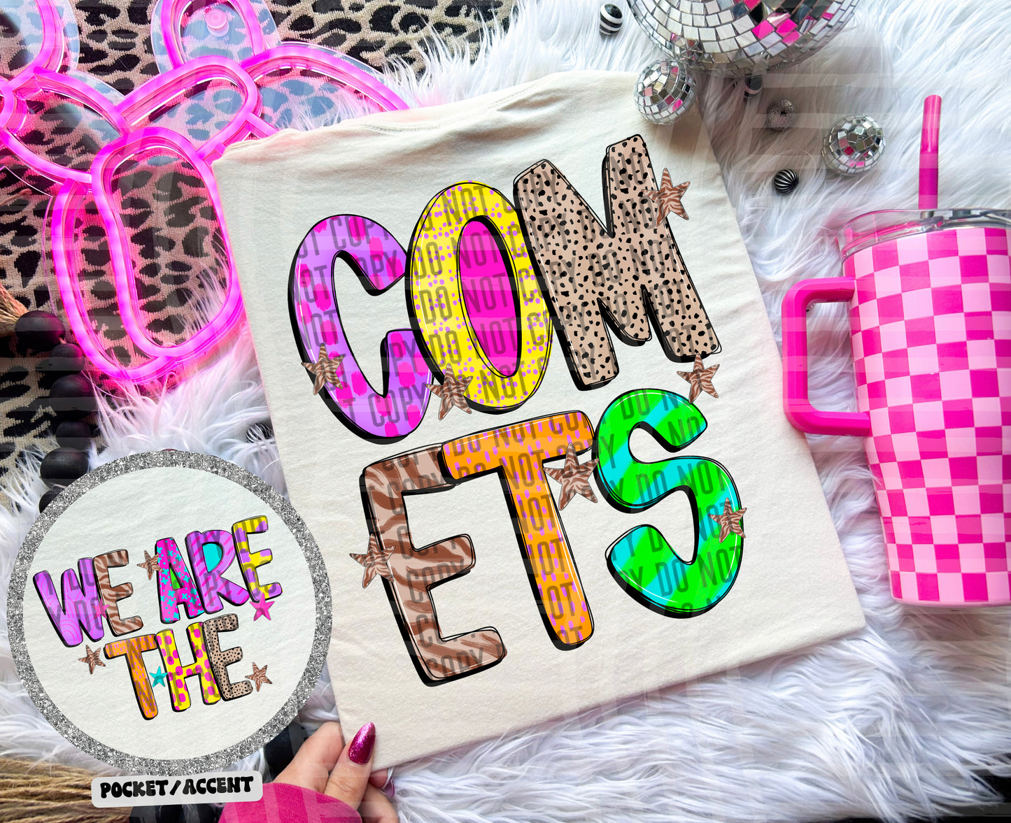 Funky Mix Up - Optional POCKET - Custom + Dropdown  - 300 dpi Digital Download