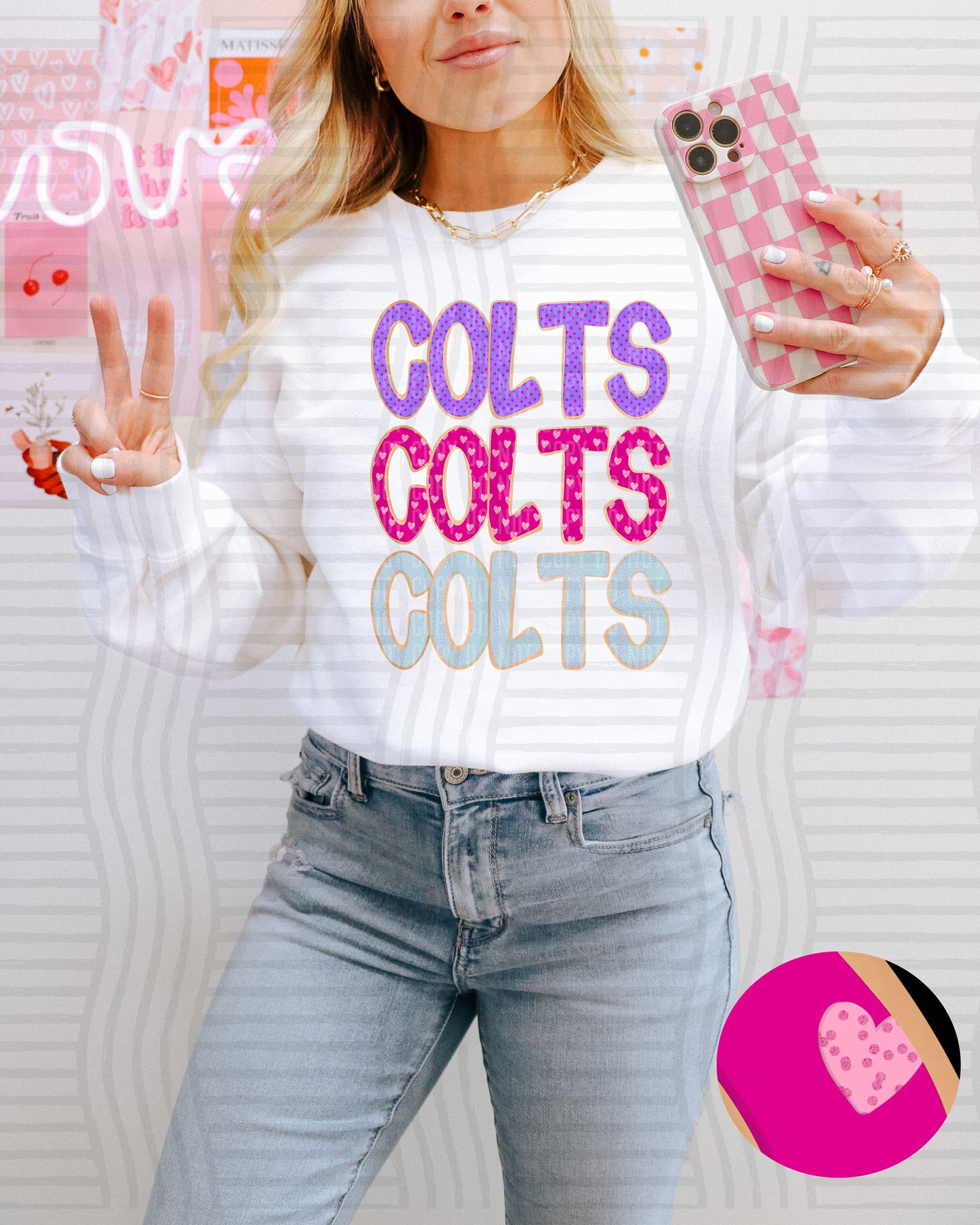 Sugar Cookie Stacked - Custom + Dropdown - 300 dpi Digital Download