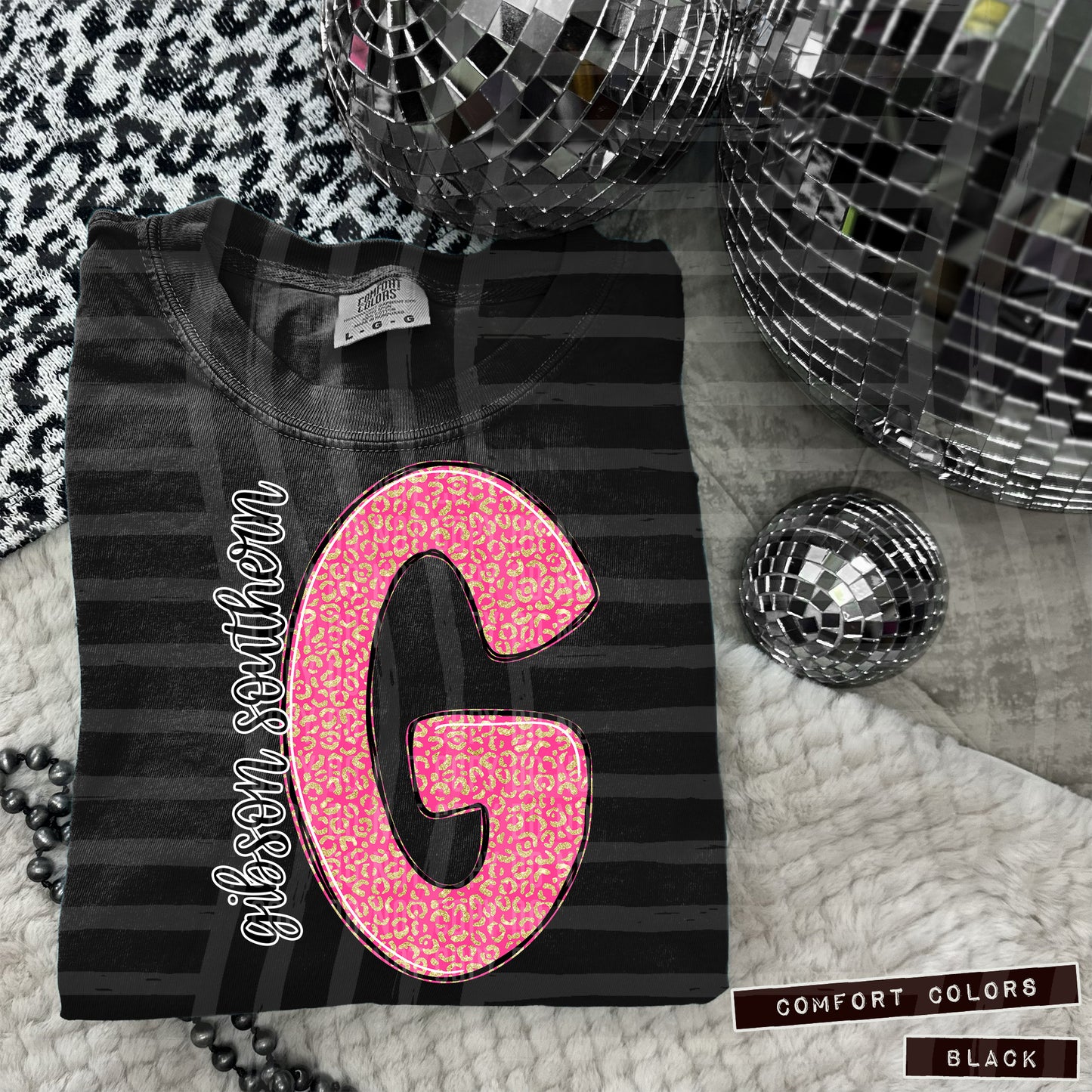 Pink Leopard Single Letter - Dropdown + CUSTOM- Digital Download 300DPI PNG FILE