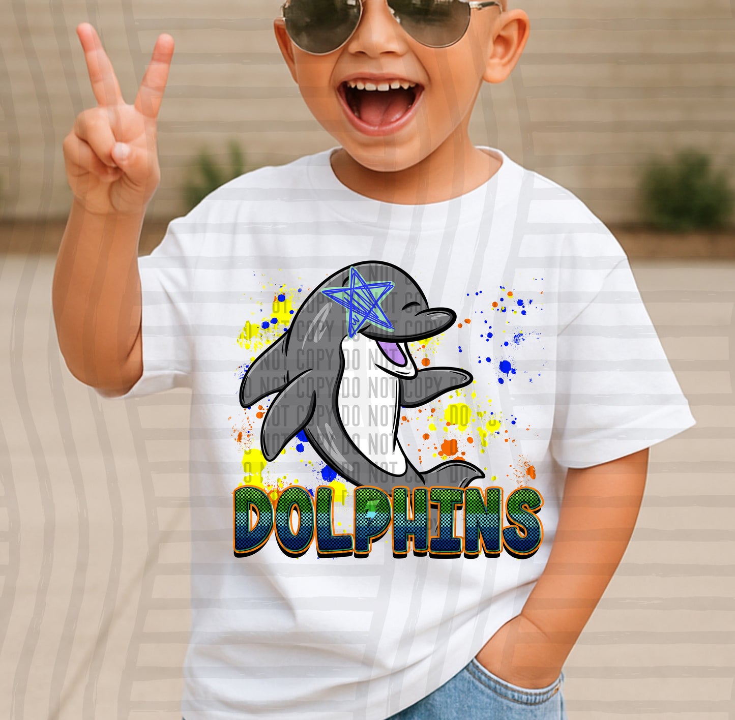 Paint Splatter STARRY EYED mascots blue/green/orange -  Digital Download 300DPI PNG FILE