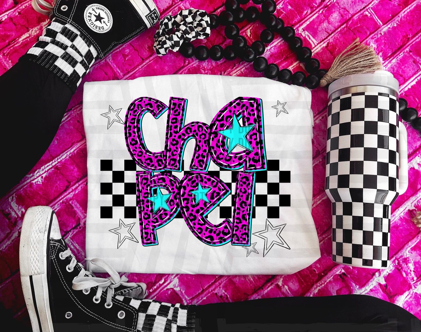 Pink checks - Dropdown + CUSTOM - Digital Download 300DPI PNG FILE