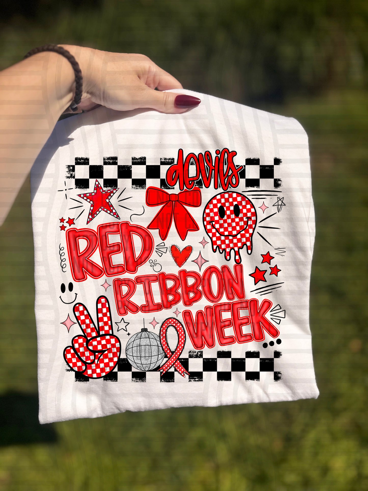 RED RIBBON WEEK - 300 dpi Digital Download