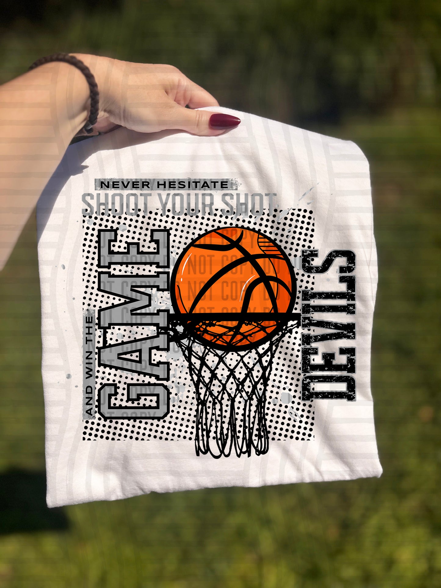 Basketball Never Hesitate - 300 dpi Digital Download