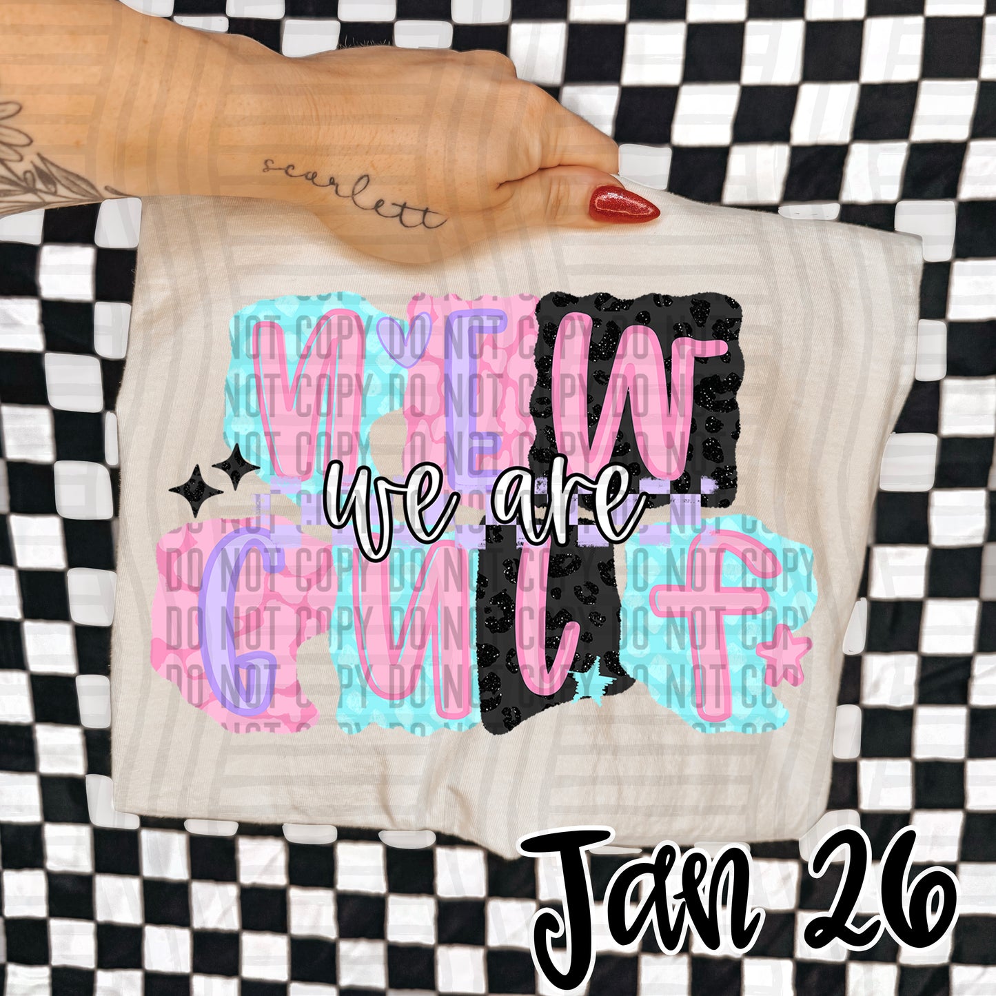 Pink Chaos - Custom + DROPDOWN - 300 DPI digital download