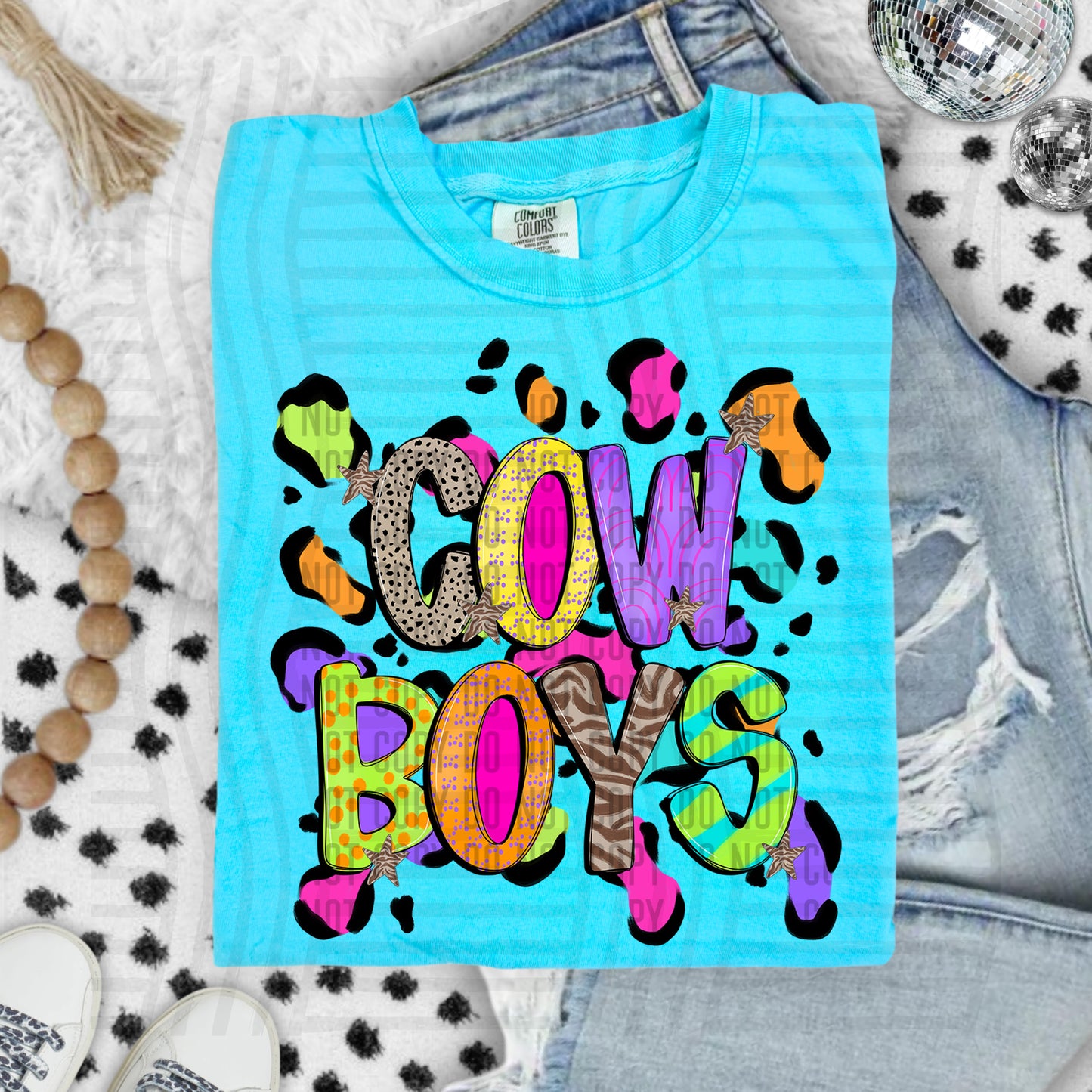 Funky Mix-Up Leopard Spot Mascots - Custom + Dropdown - 300 dpi Digital Download