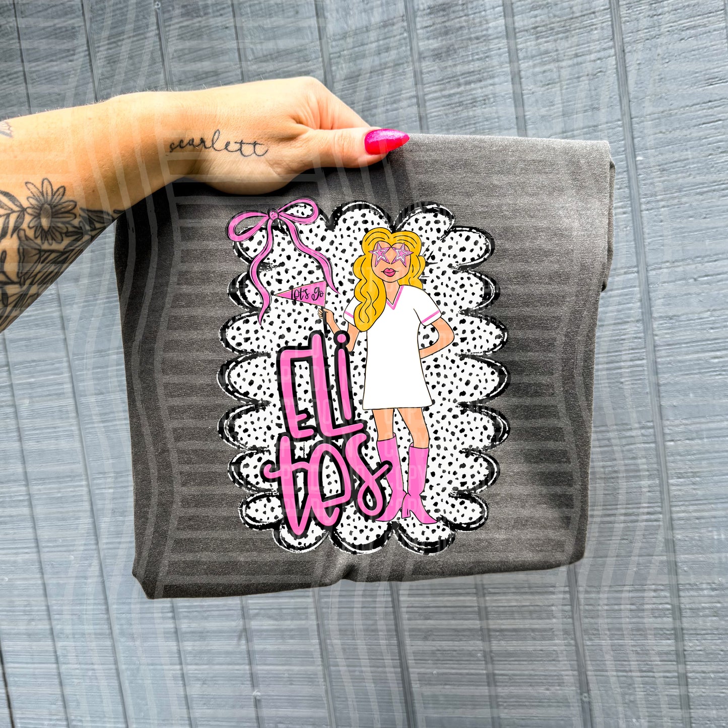 Pink Preppy Gals BLONDE + CUSTOM - Dropdown - Digital Download 300DPI PNG FILE