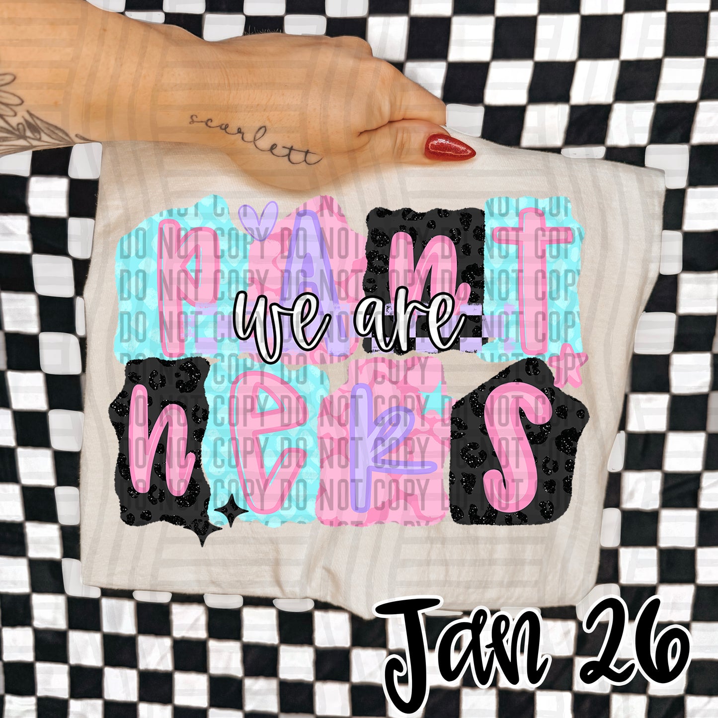 Pink Chaos - Custom + DROPDOWN - 300 DPI digital download