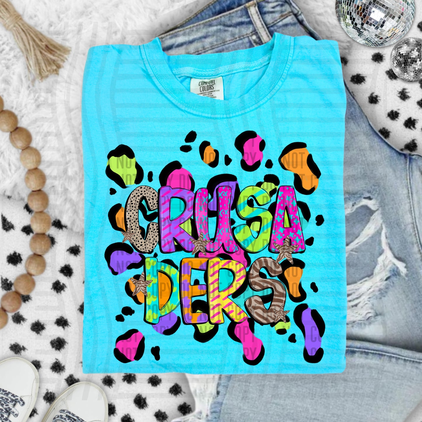 Funky Mix-Up Leopard Spot Mascots - Custom + Dropdown - 300 dpi Digital Download