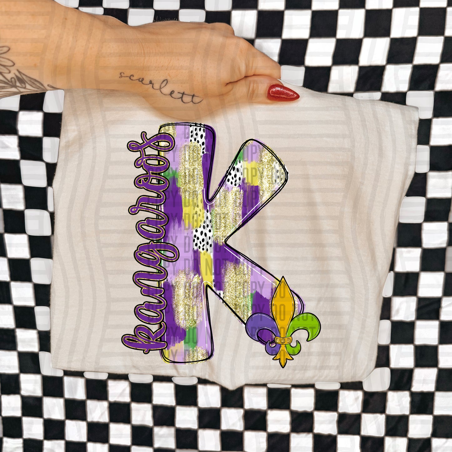 Mardi Mascots Custom + Dropdown  - 300 dpi Digital Download