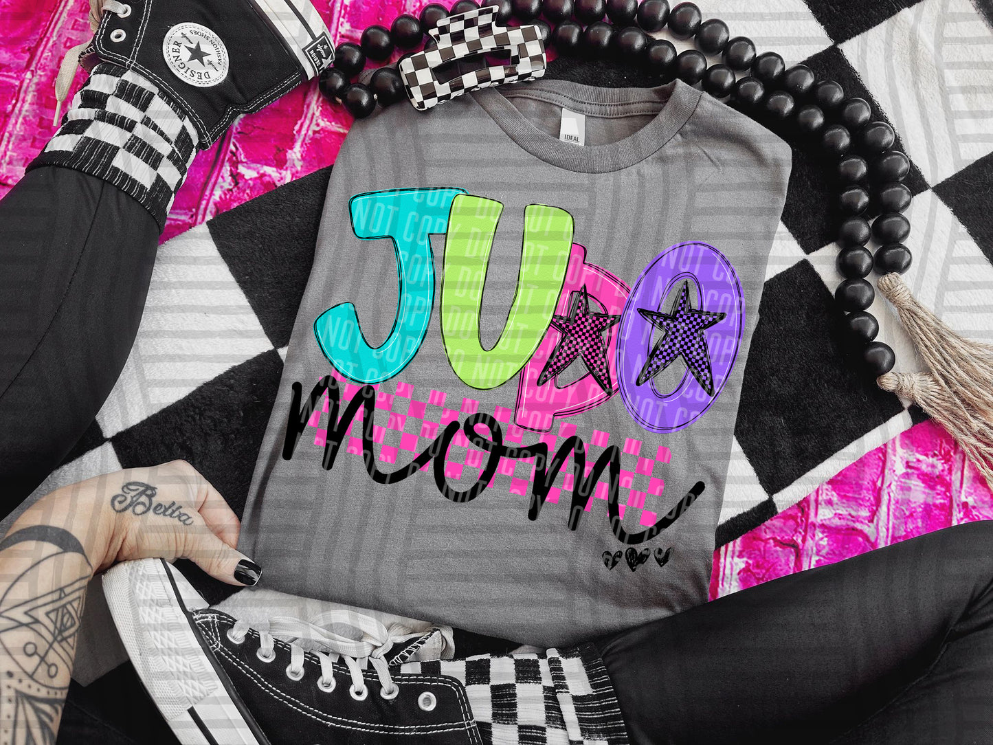 Checkmate Starburst Sports mom - DROPDOWN - 300 DPI digital download