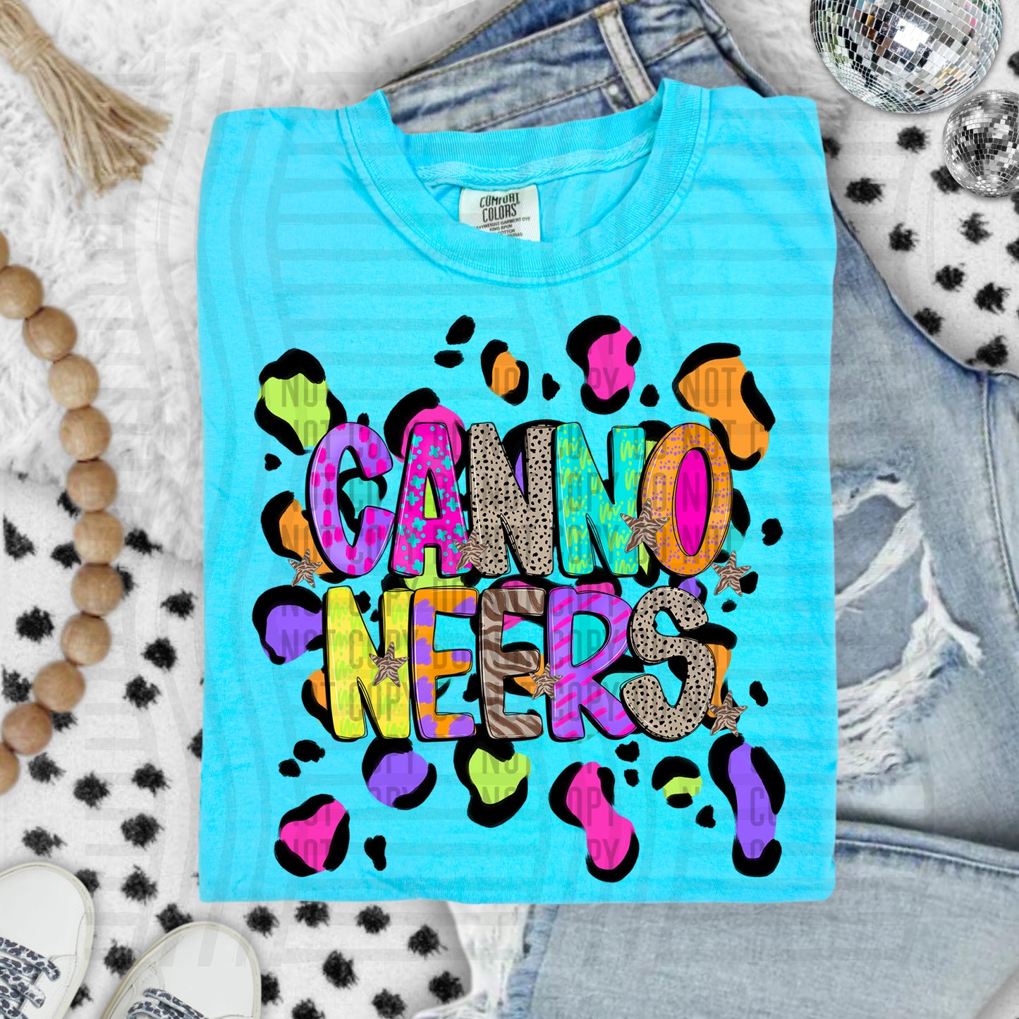 Funky Mix-Up Leopard Spot Mascots - Custom + Dropdown - 300 dpi Digital Download