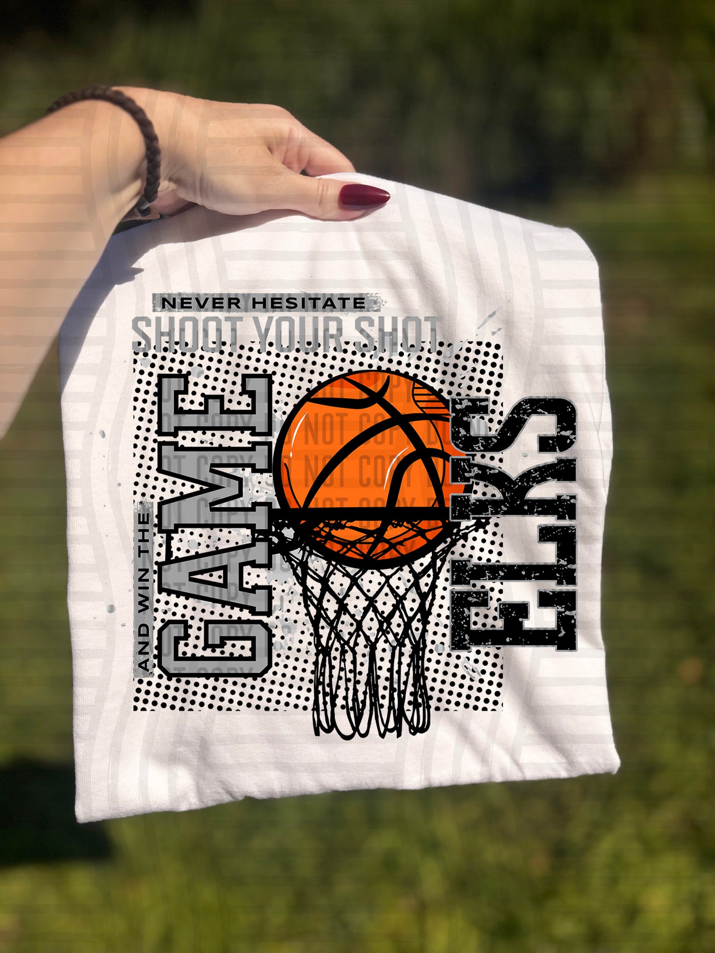 Basketball Never Hesitate - 300 dpi Digital Download