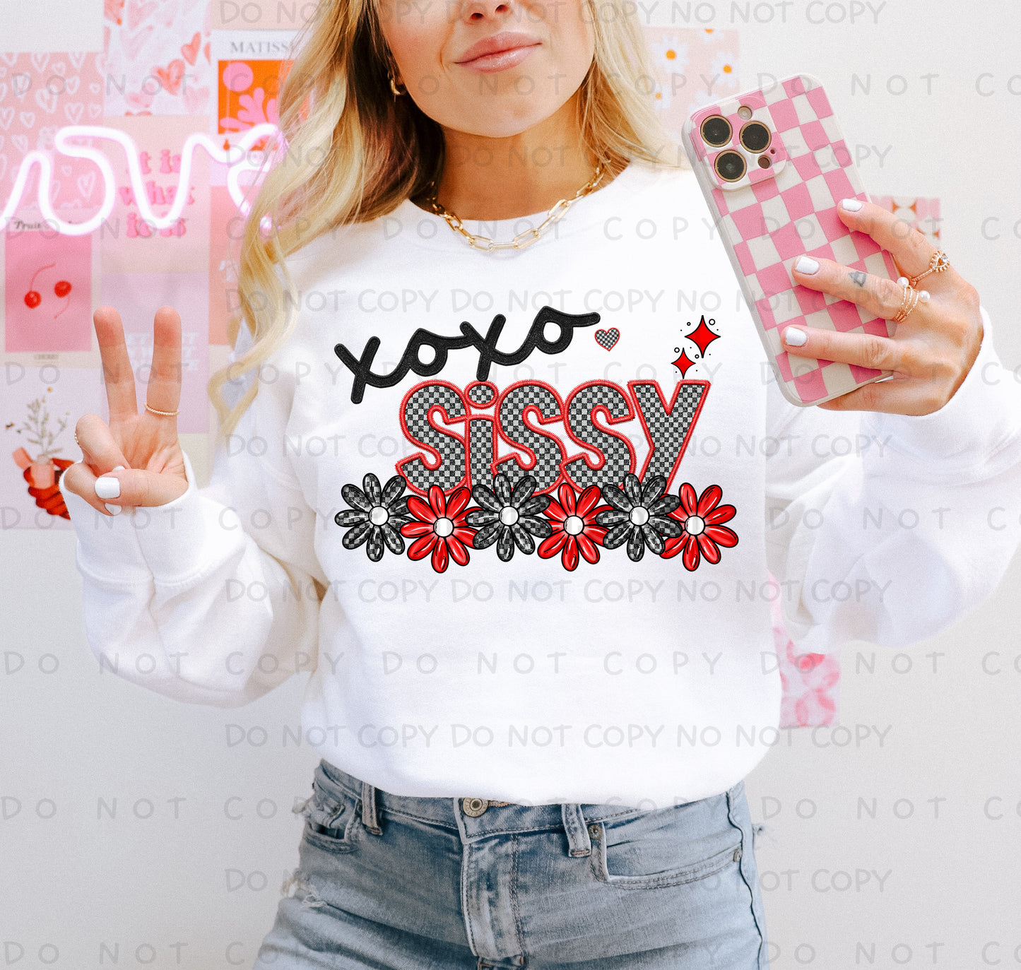 XOXO - PICK A NAME DROPDOWN + CUSTOM - Digital Download 300DPI PNG FILE