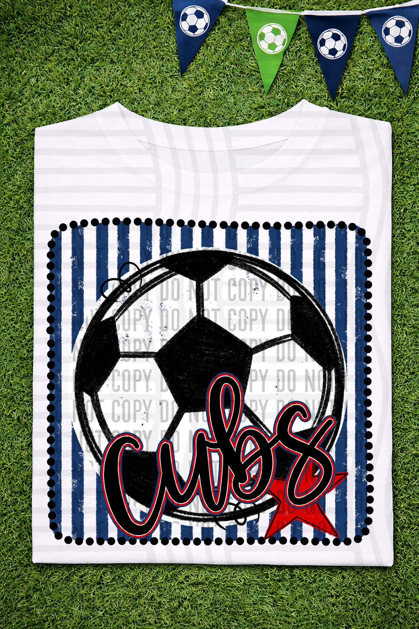 Soccer RWB Framed -  Custom + DROPDOWN - 300 DPI digital download