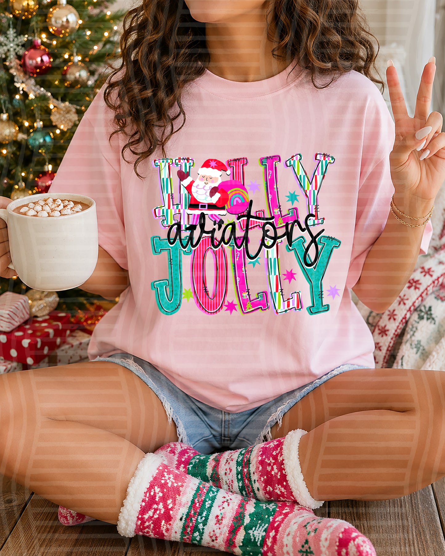 Holly Jolly (Santa) 2608-0029 - 300 DPI digital download