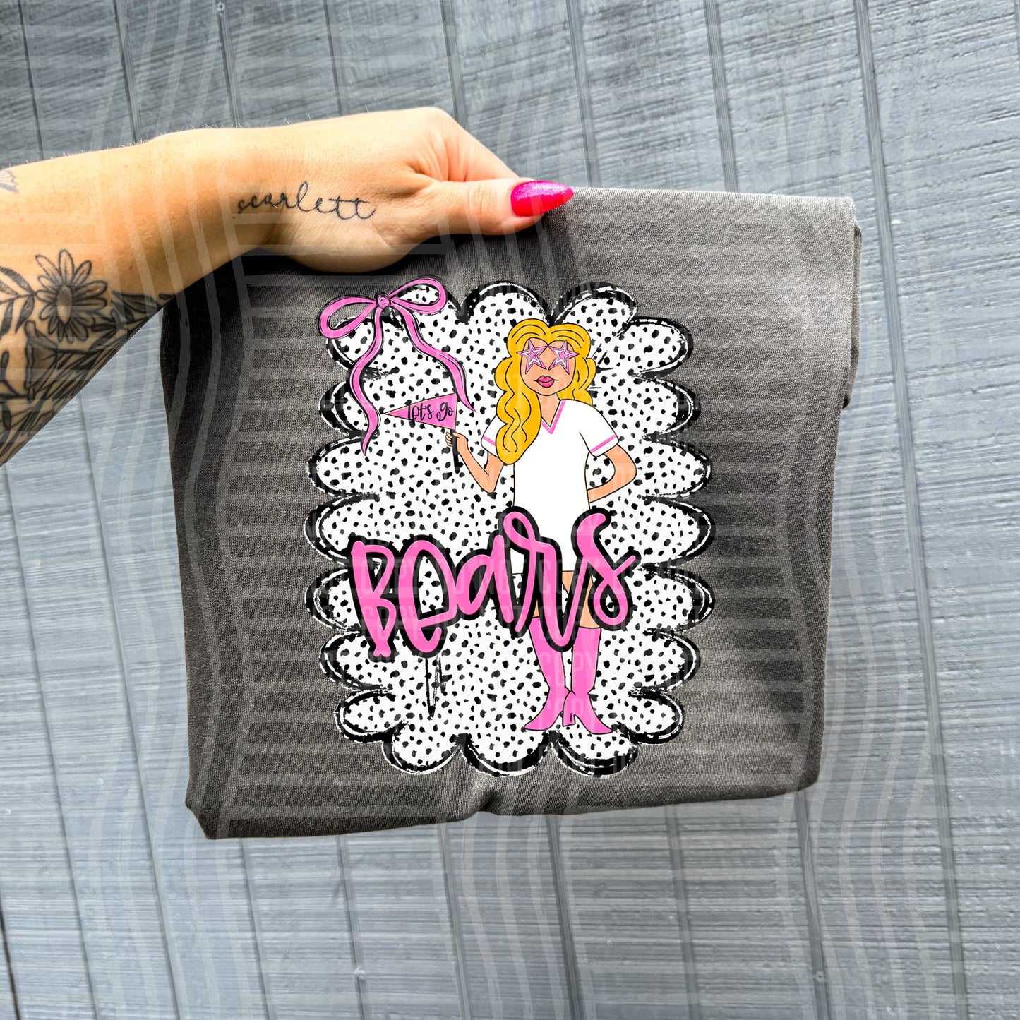 Pink Preppy Gals BLONDE + CUSTOM - Dropdown - Digital Download 300DPI PNG FILE