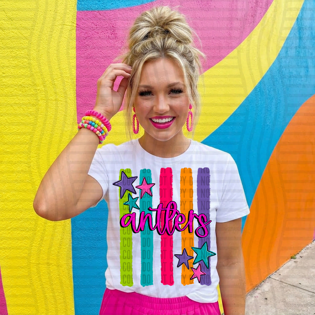 Rainbow Stripes - Custom + DROPDOWN - 300 DPI digital download