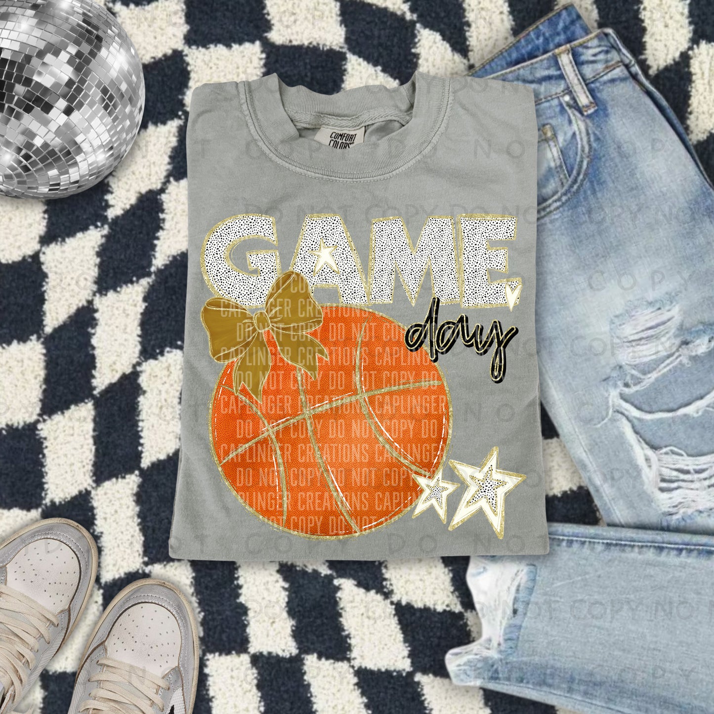 Game Day Basketball - Color Dropdown Digital Download 300DPI PNG FILE