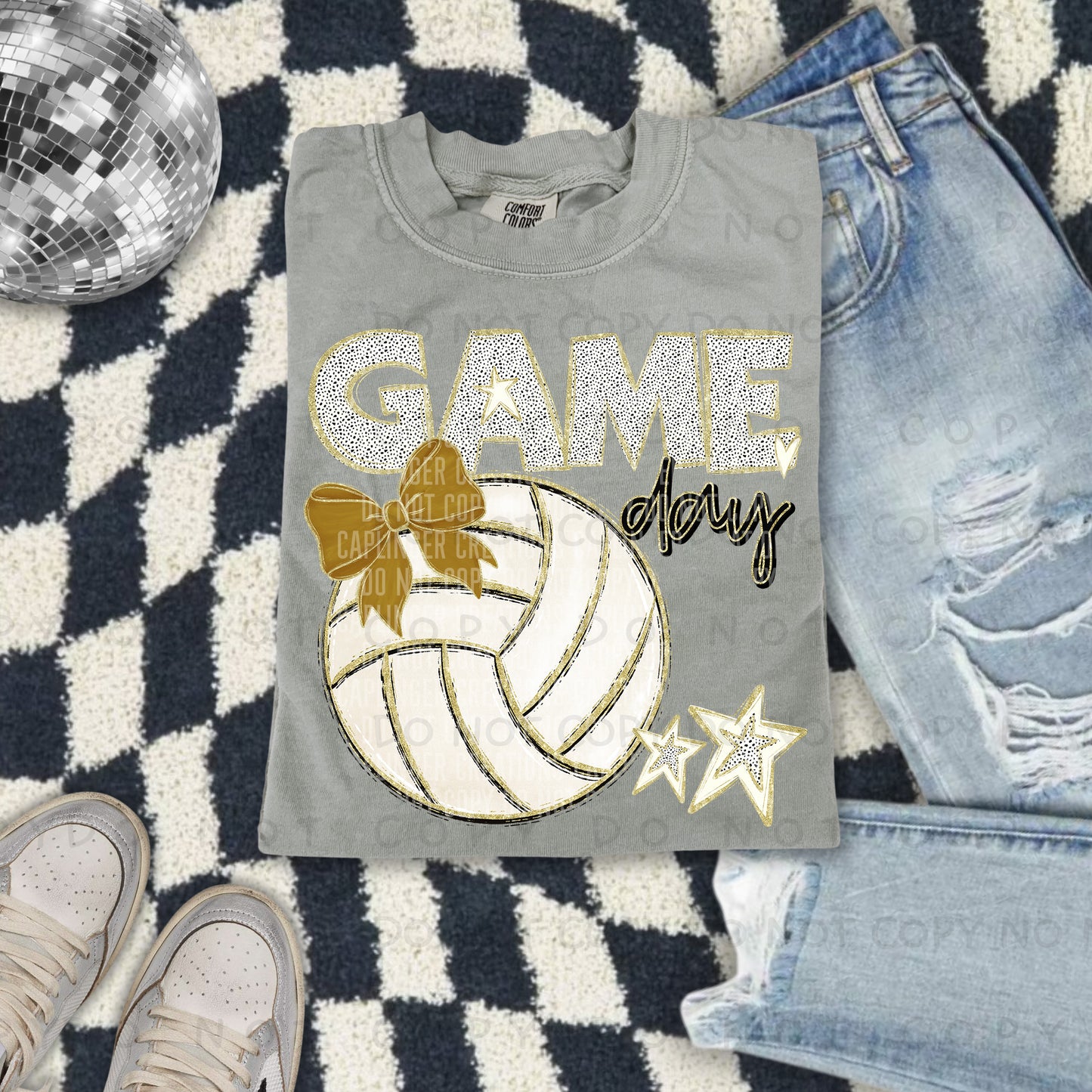 Game day Volleyball - Color Dropdown Digital Download 300DPI PNG FILE