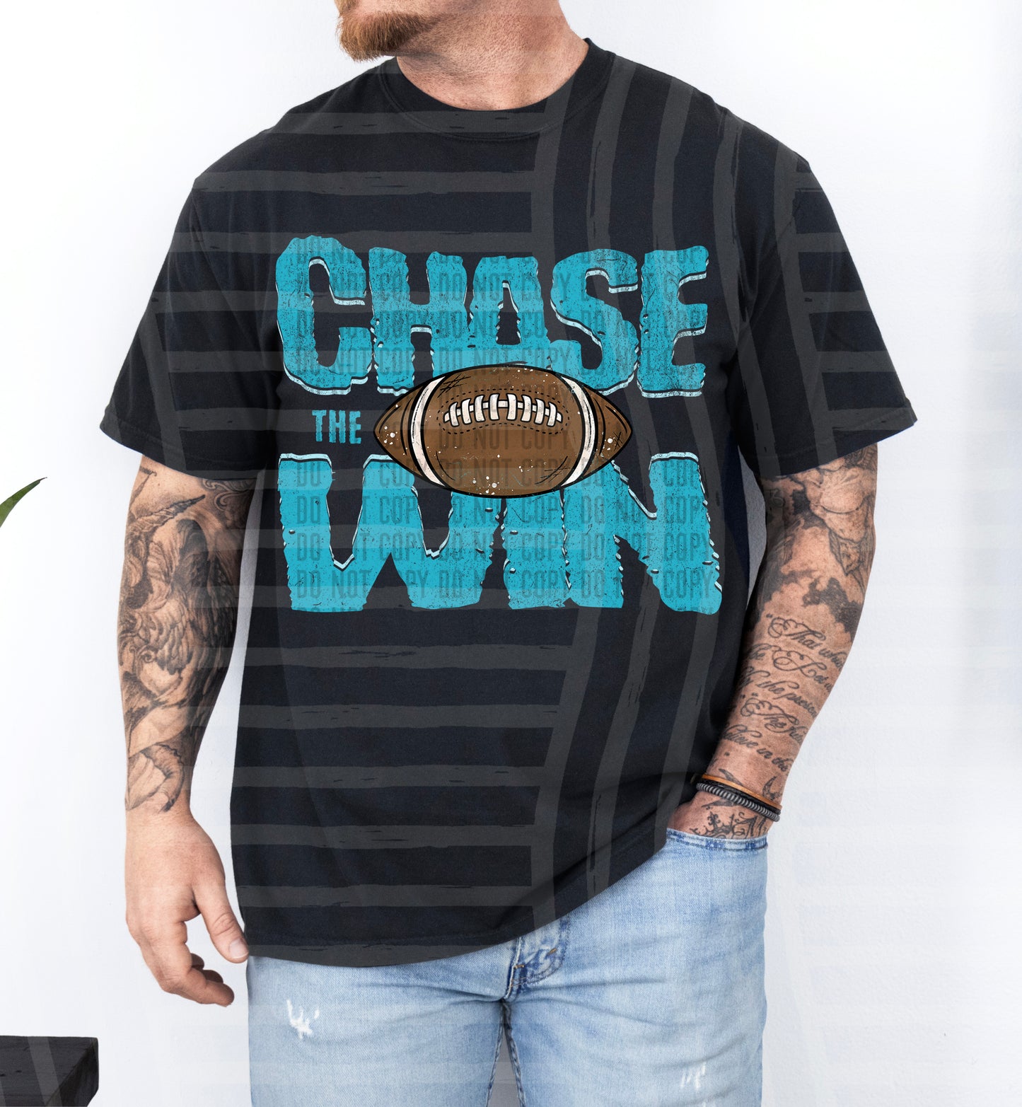 Chase the Win FOOTBALL - Color Dropdown Digital Download 300DPI PNG FILE
