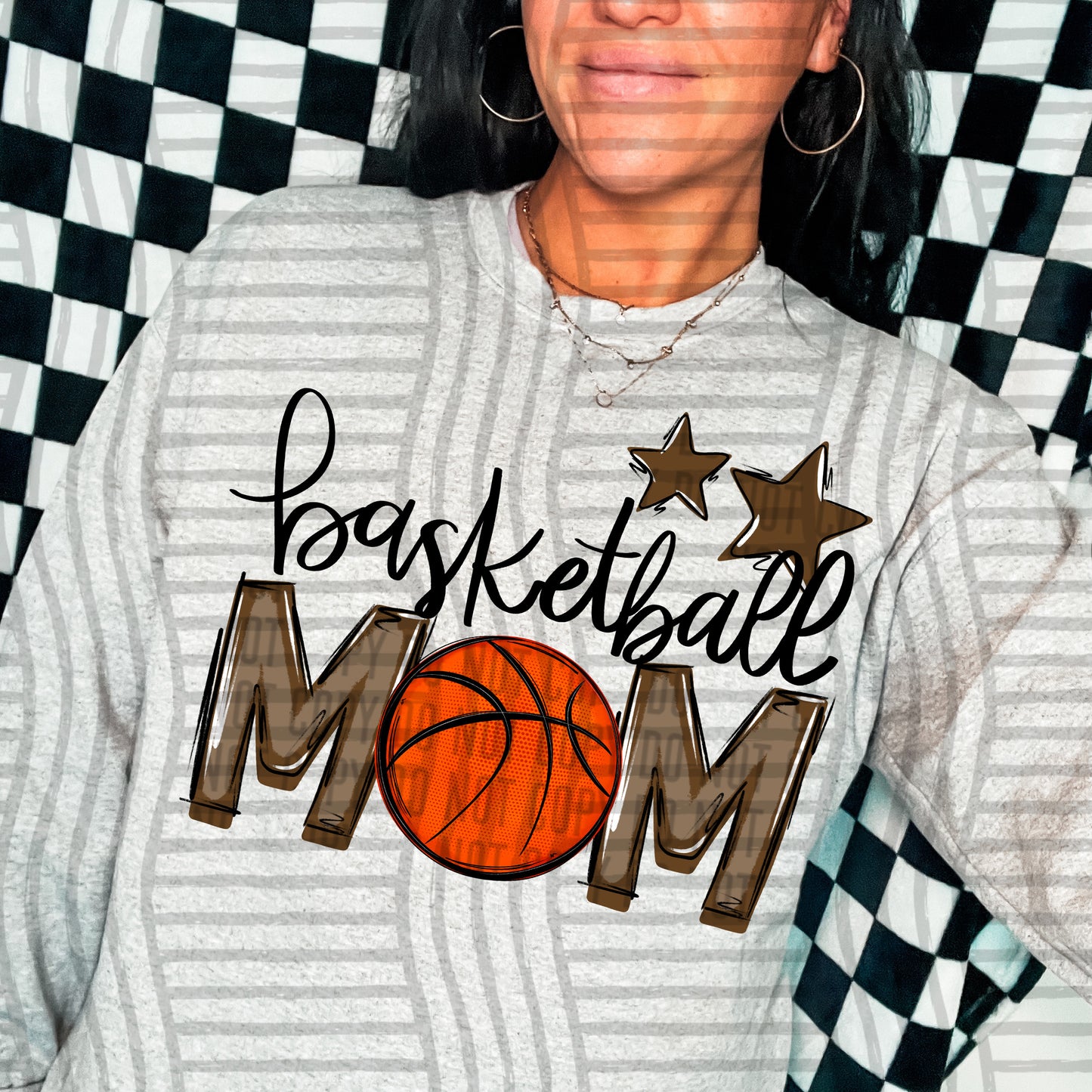 Basketball Mom - Color Dropdown Digital Download 300DPI PNG FILE