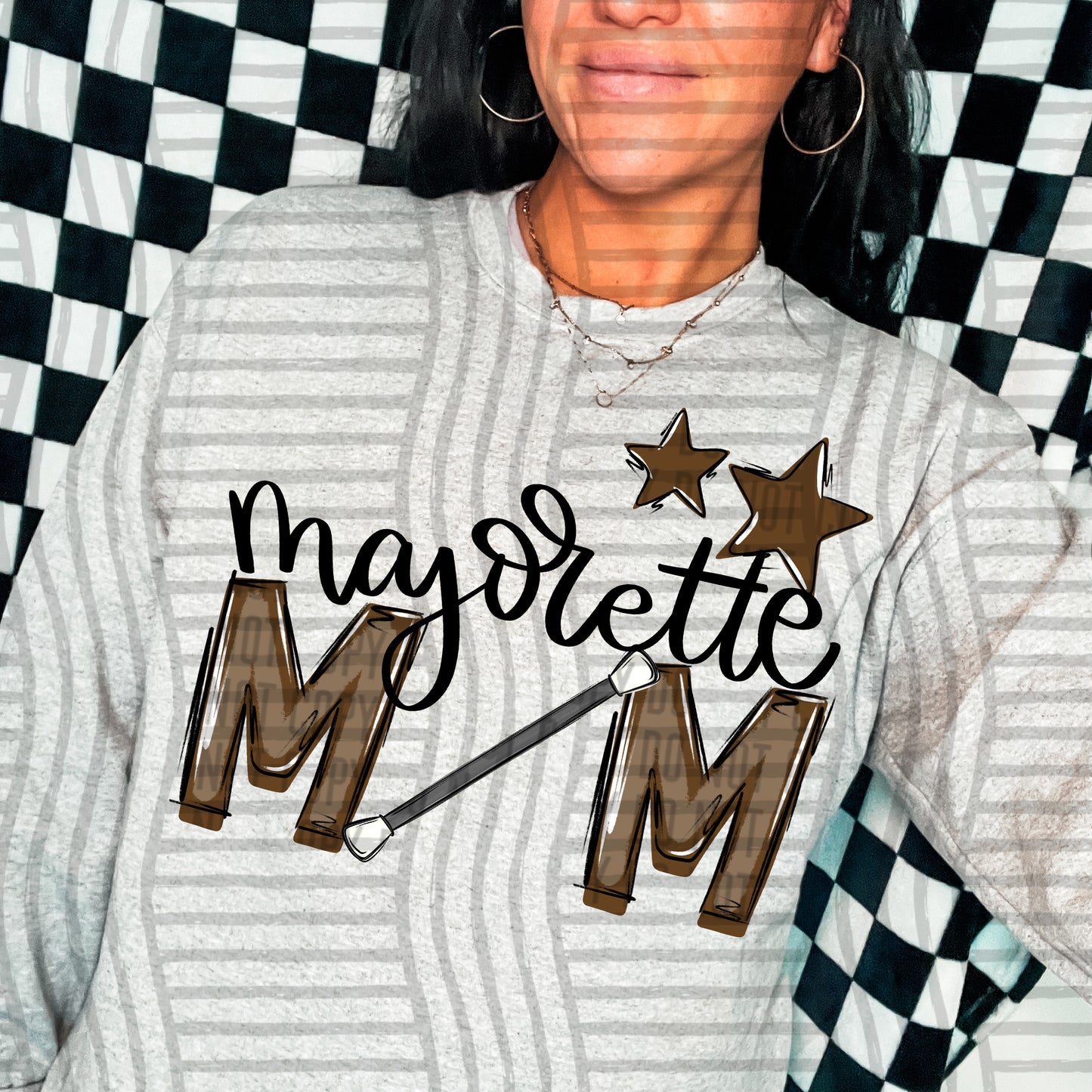 Majorette Mom - Color Dropdown Digital Download 300DPI PNG FILE