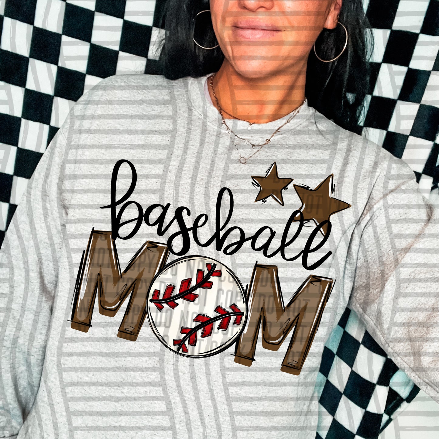 Baseball Mom - Color Dropdown Digital Download 300DPI PNG FILE