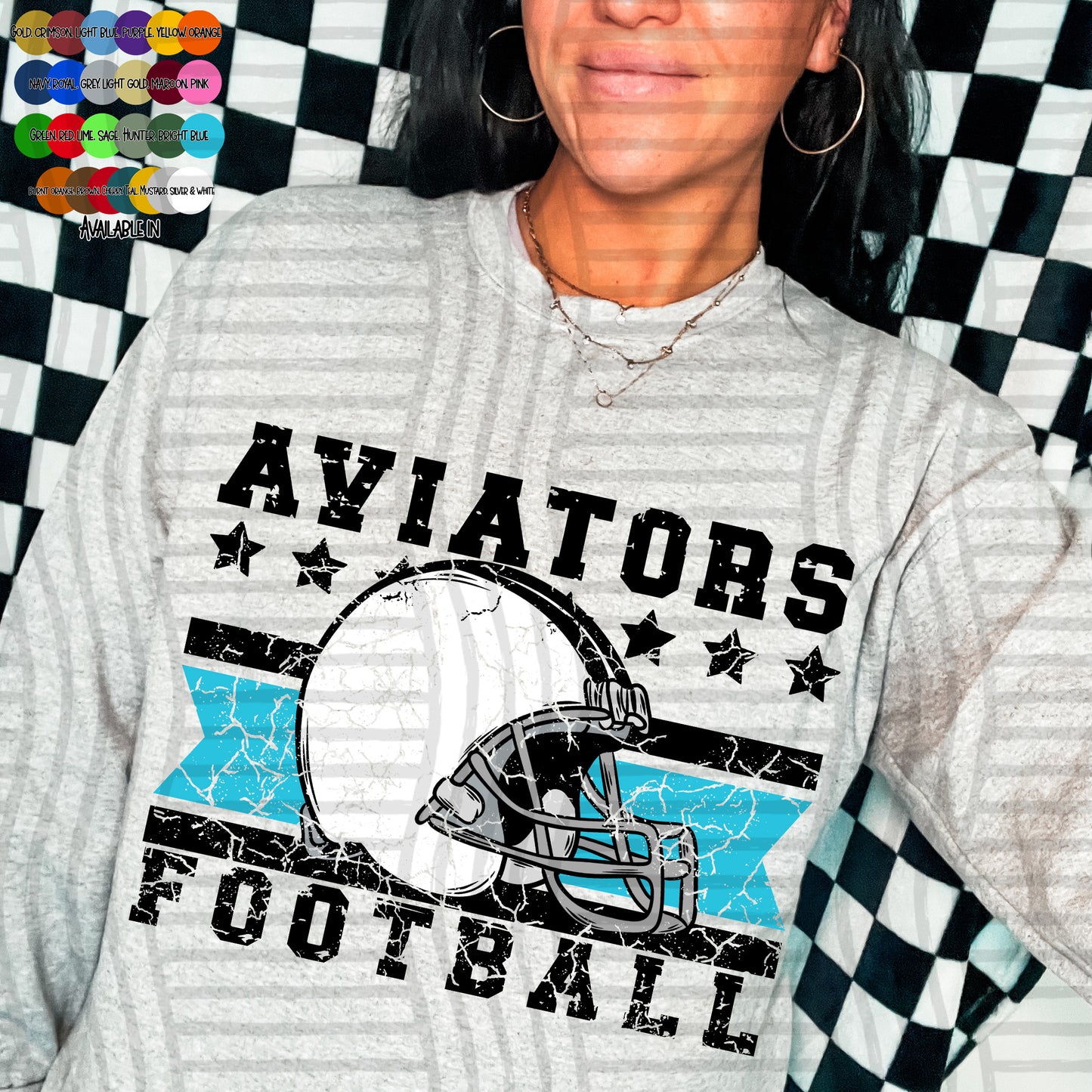 Football Helmets distressed COLORS CC 2608-0017 (CUSTOM) -  Digital Download 300DPI PNG FILE