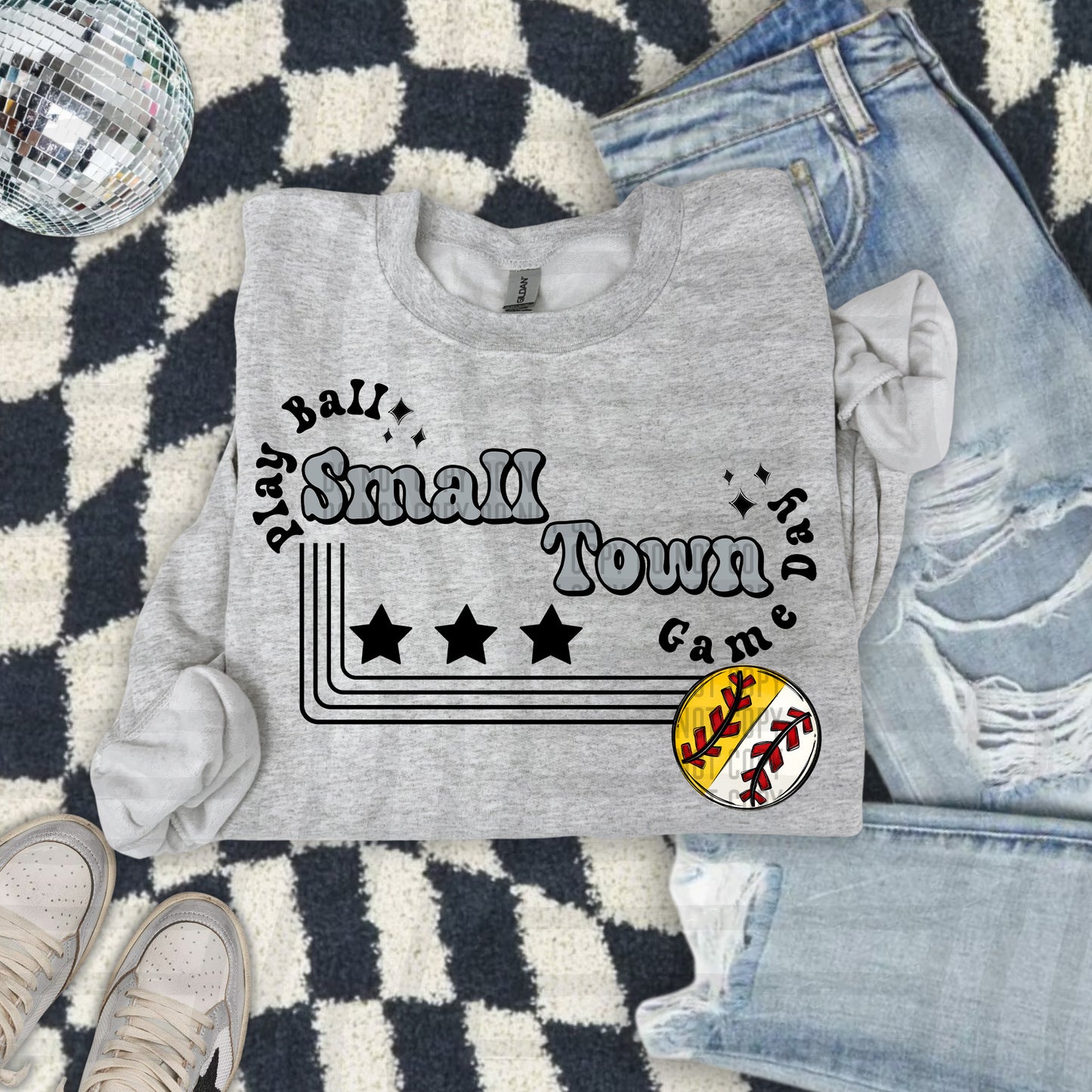 HALF/HALF - Small town - Color Dropdown Digital Download 300DPI PNG FILE